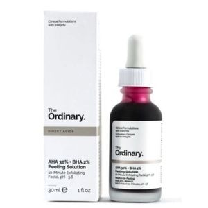 The Ordinary
AHA 30% + BHA 2% Peeling Solution